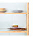 HKLIVING Kast display cabinet wood with ribbed glass, natural