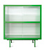 HKliving Kast cupboard with ribbed glass, fern green
