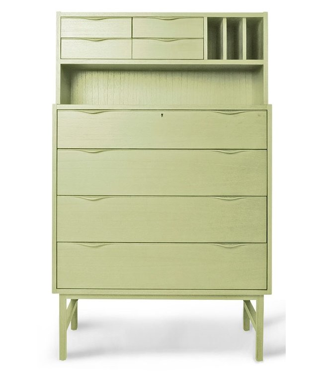 HKliving Kast wooden secretairy green