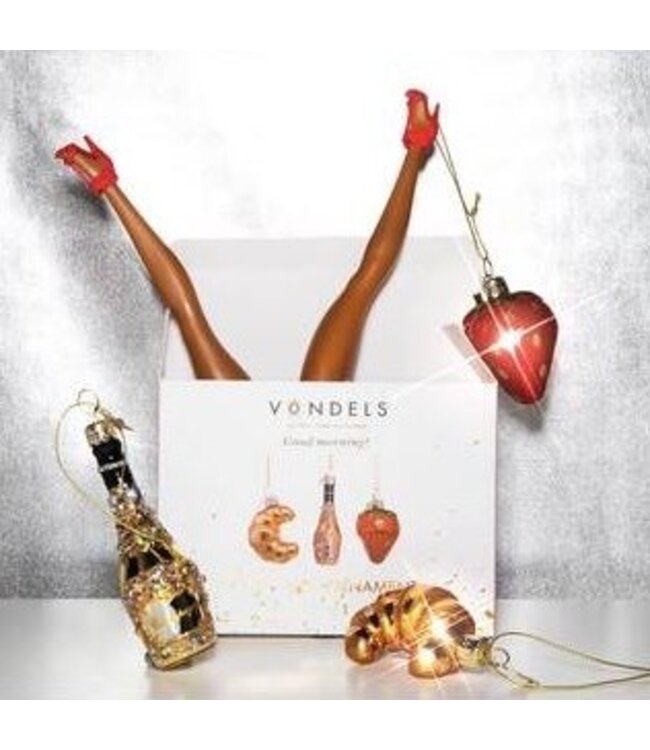 Vondels Ornament glass goodmorning mini set of 3