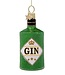 Vondels Ornament glass green glitter gin bottle