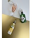 Vondels Ornament glass green glitter gin bottle