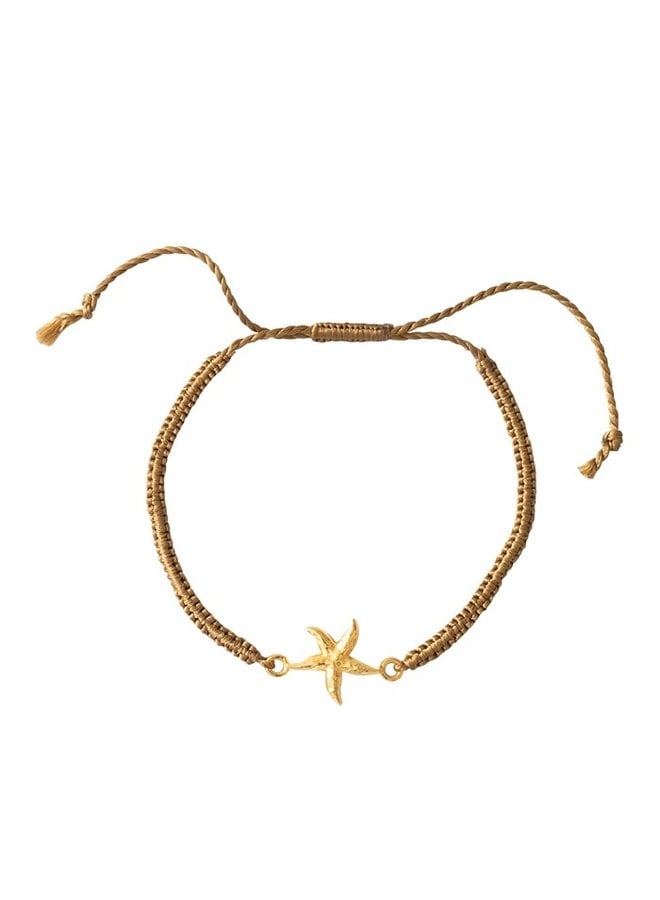 Armband Symbol starfish gold