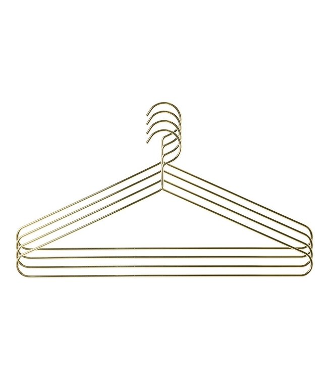 HKLIVING Kledinghangers clothing hanger brass set of 4