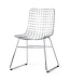 HKLIVING Stoel metal wire chair silver
