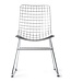 HKLIVING Stoel metal wire chair silver