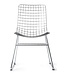 HKliving Stoel metal wire chair silver