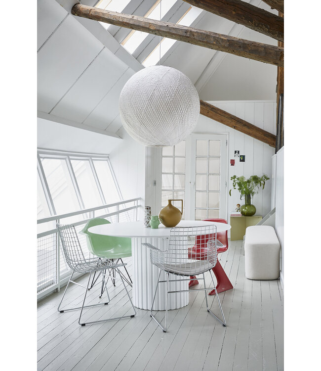 HKLIVING Stoel metal wire chair silver
