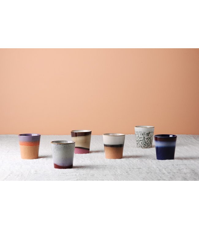 HKLIVING Mok 70s ceramics:  coffee frost