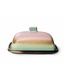 HKliving Botervloot 70s ceramics: butter dish mercury