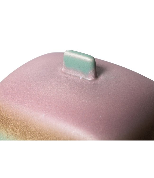 HKLIVING Botervloot 70s ceramics: butter dish mercury