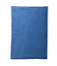 HKliving Woondeken checkered sherpa throw blue (130x170)