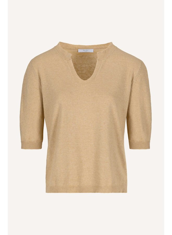 Top leo pullover camel