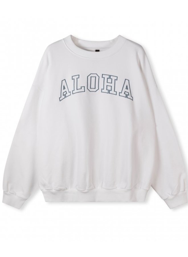 Trui sweater aloha white