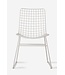 HKLIVING Stoel metal wire chair white