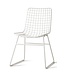 HKLIVING Stoel metal wire chair white