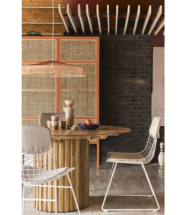 HKLIVING Stoel metal wire chair white