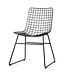 HKLIVING Stoel metal wire chair black