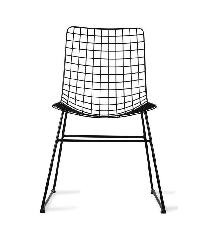 HKLIVING Stoel metal wire chair black