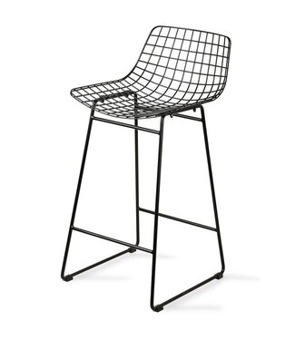 HKLIVING Barstoel wire bar stool black