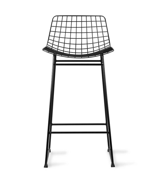 HKLIVING Barstoel wire bar stool black