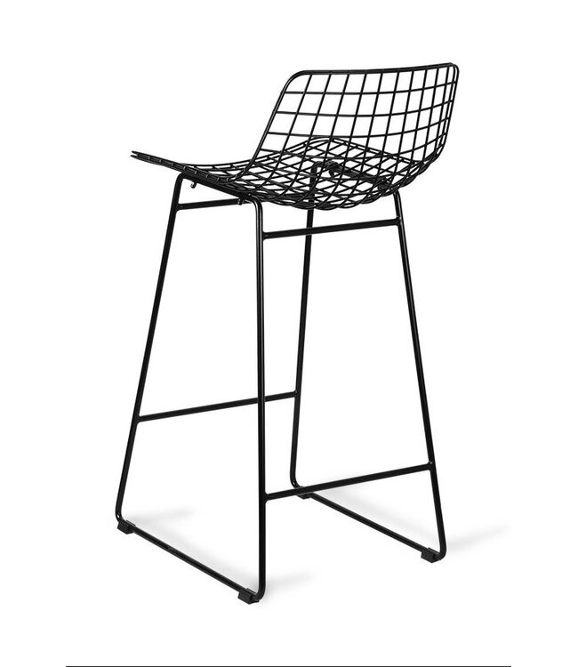 HKLIVING Barstoel wire bar stool black
