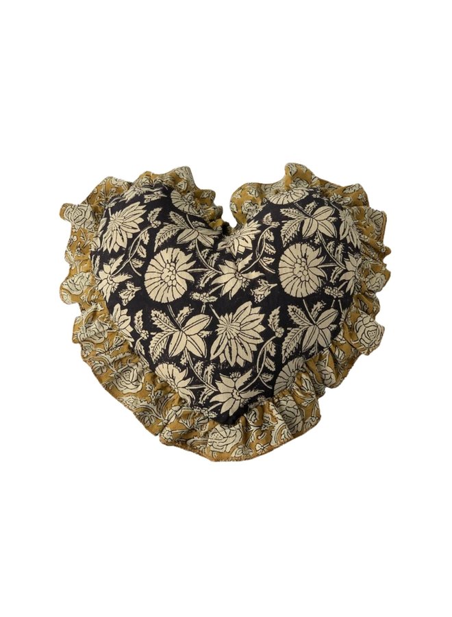 Kussen Botanical heart pillow