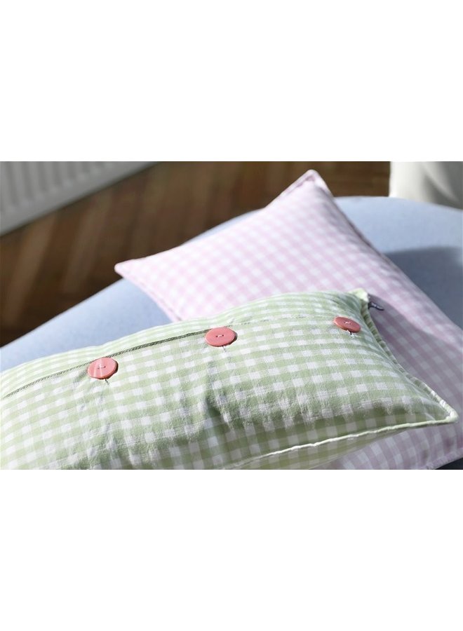 Kussen gingham rectangle lilac 50x30