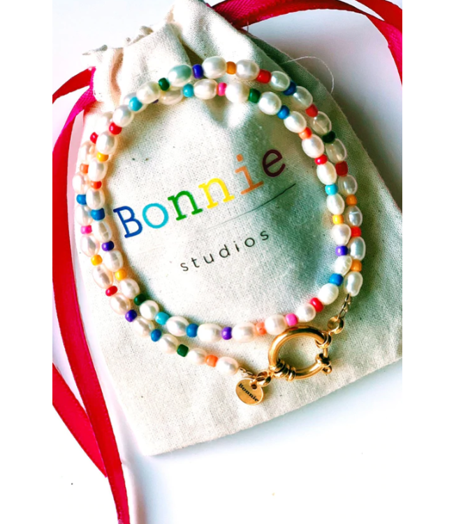 Bonnie studios Ketting Boris summer pearls and rocailles