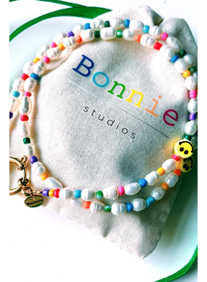 Ketting Boris summer smile pearls and rocailles