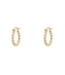 Anna+Nina Oorbellen solstice ring earrings brass goldplated essential