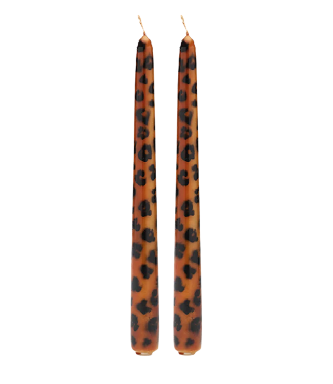 Anna+Nina Kaars Leopard candle set of 2 essential