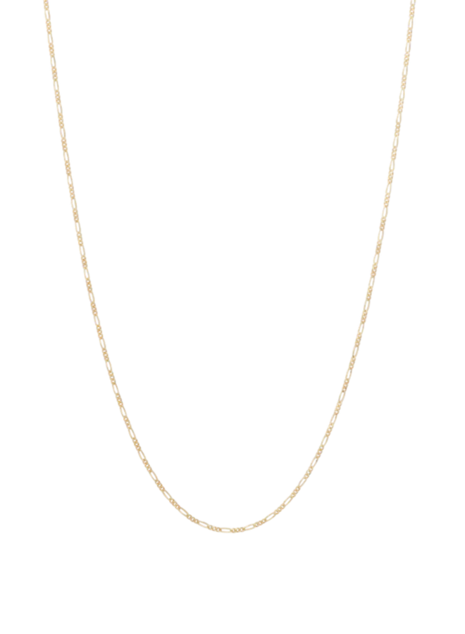 Ketting liana plain necklace extra long silver goldplated