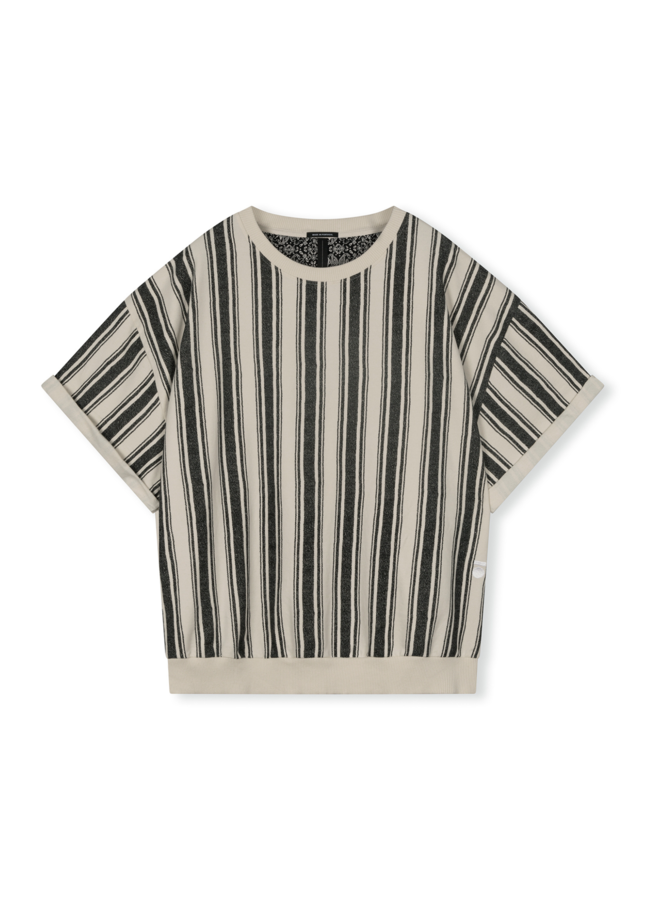 Trui short sweater stripes dust