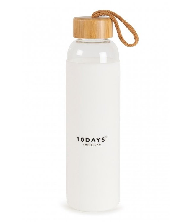 10DAYS Drinkfles Glass bottle white NOOS