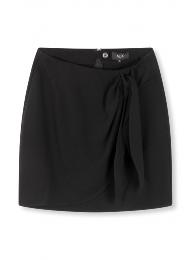 Rok ladies woven short skirt black