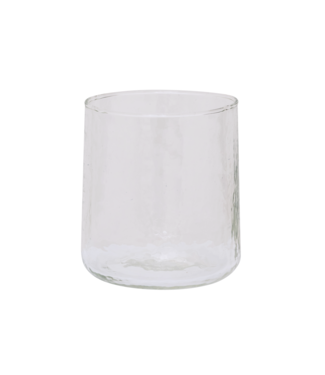 Urban Nature Culture Glas tumbler hammered transparent