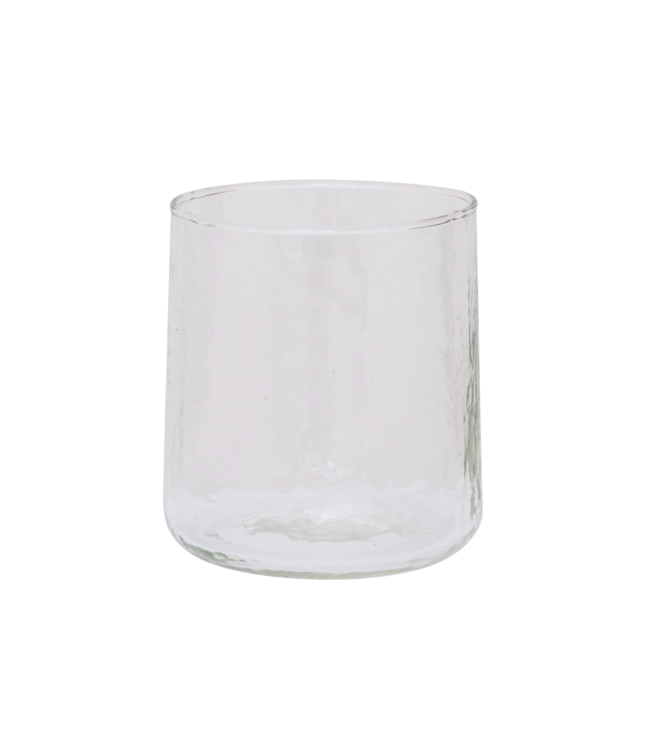 Urban Nature Culture Glas tumbler hammered transparent