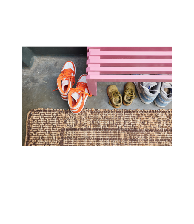 HKLIVING Bank slatted bench hot pink L