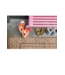 HKLIVING Bank slatted bench hot pink L