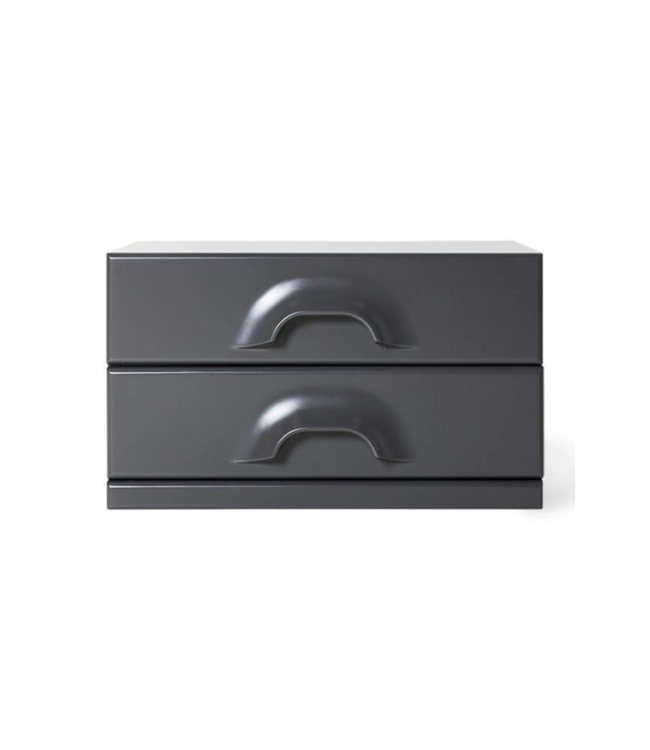 HKliving Kast chest of 2 drawers charcoal