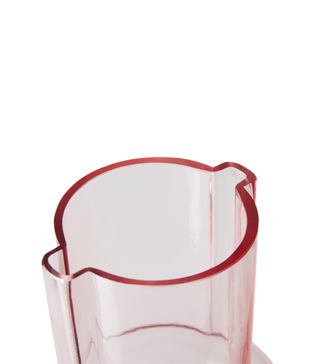 HKLIVING Vaas glass vase sundae pink