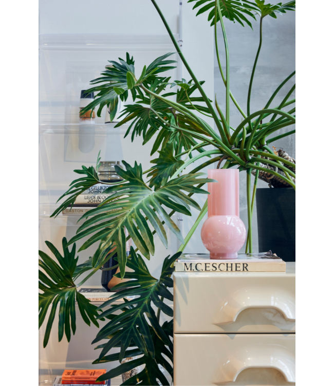 HKLIVING Vaas glass vase flamingo pink