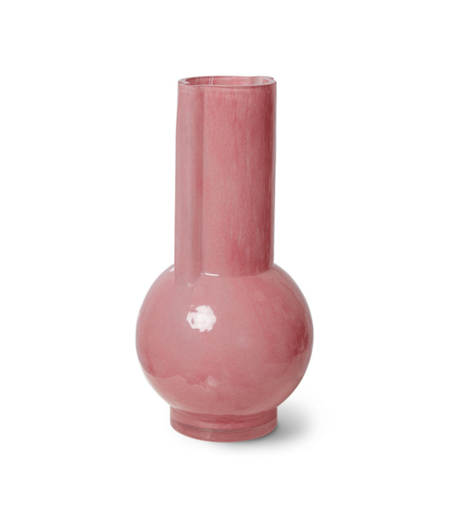 HKLIVING Vaas glass vase flamingo pink