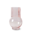 HKLIVING Vaas glass vase sundae pink