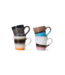 HKliving Mok 70's ceramics espresso mugs funky (set of 4)