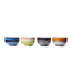 HKliving Kom 70's ceramics noodle bowls groovy (set of 4)