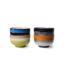 HKliving Kom 70's ceramics noodle bowls groovy (set of 4)