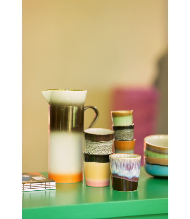 HKLIVING Mok 70s ceramics coffee mugs  rock with you (set of 6)