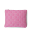 HKliving Kussen checkered woven cushion grapefruit (38x48)